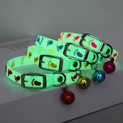 Glow in the Dark Dog And Cat Collar w/Bell