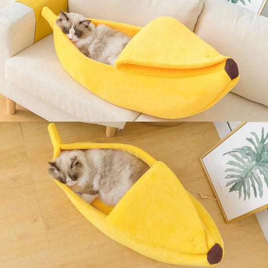 Cute Cozy Banana Pet Bed (Multi-Color)