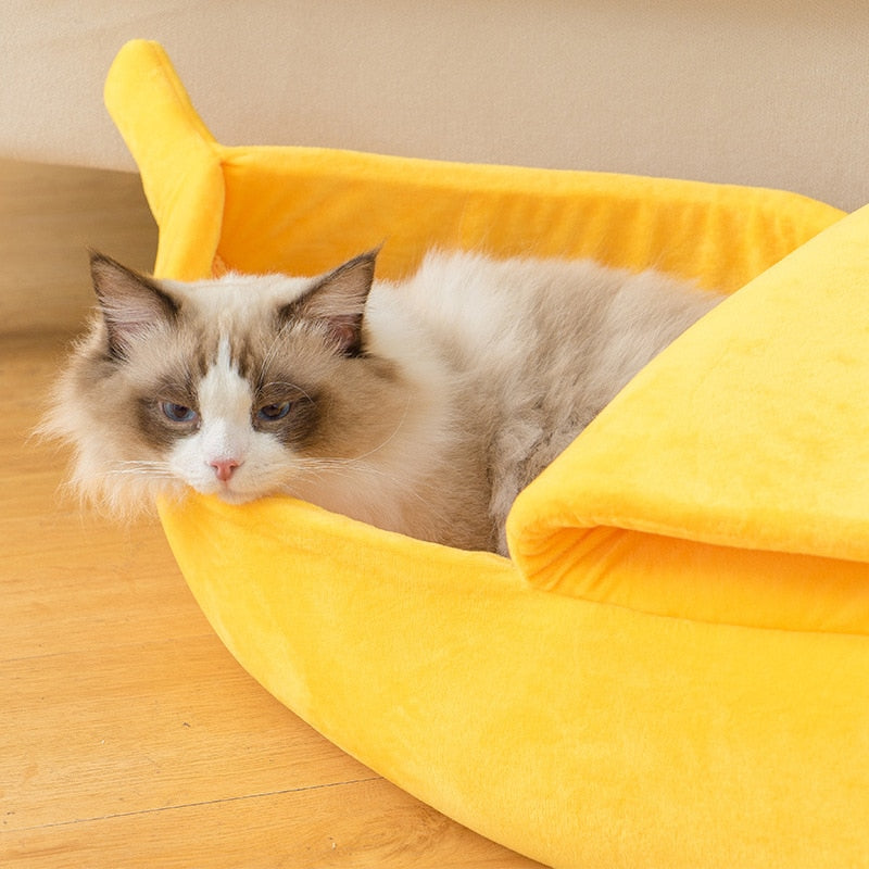 Cute Cozy Banana Pet Bed (Multi-Color)